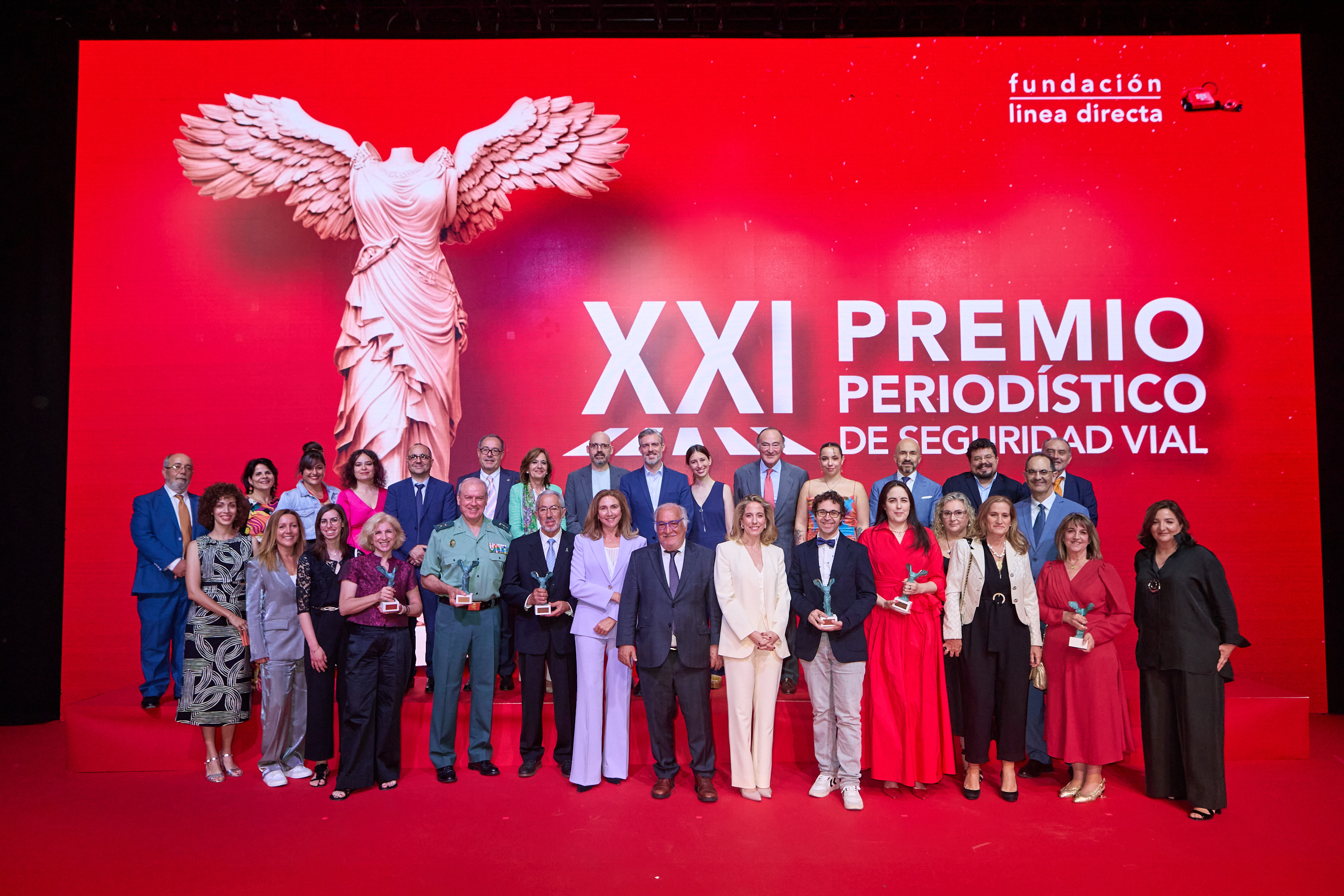 Ganadores y jurados del XXI Premio Periodístico Seguridad Vial de la Fundación Línea Directa